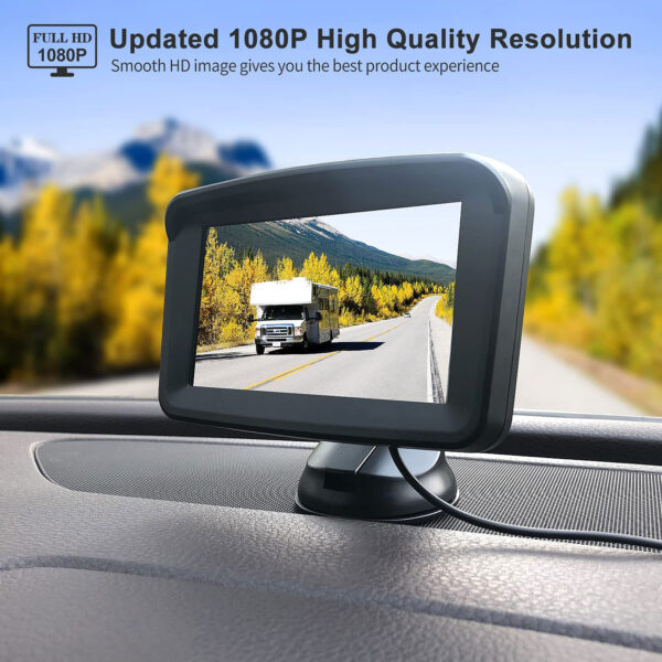 5 Monitor with 1080P Backup Camera for Truck - Image 2